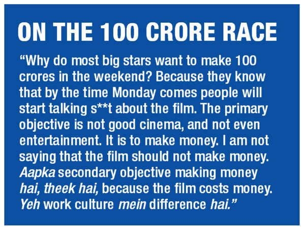 Ranvir's views on the 100 crore race