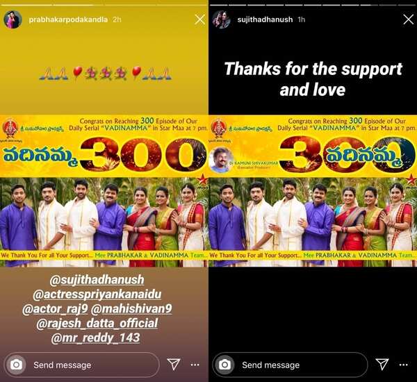 Vadinamma actors thank fans