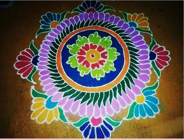 Simple rangoli designs you can make on Krishna Janmashtami - Times of India