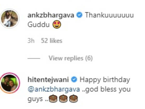 ankita comment