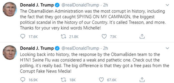 Donald Trump pushes back against Michelle Obama speech - Times of India