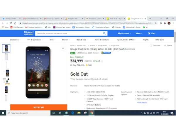 google pixel 4xl flipkart