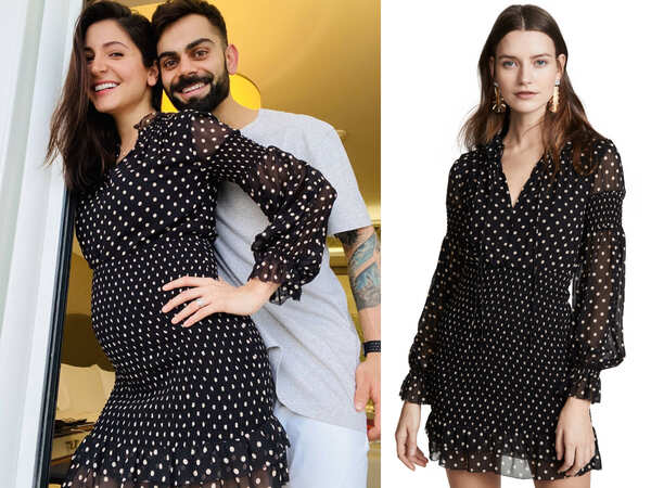 anushka sharma black polka dot dress Fearne Cotton Black Dress 12-18 Months  Second Snuggle Preloved