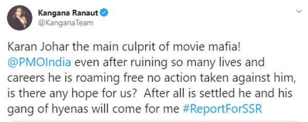 kangana tweet