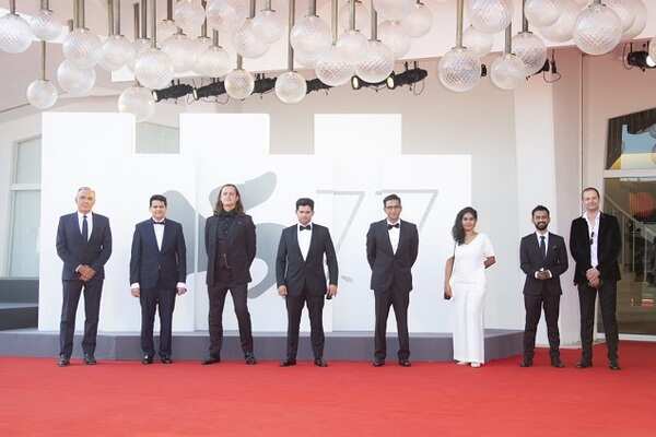 The Disciple team at Venice Film Festival