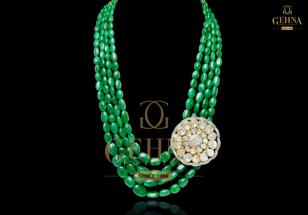 Multi-layered necklace by Gehna Jewellers