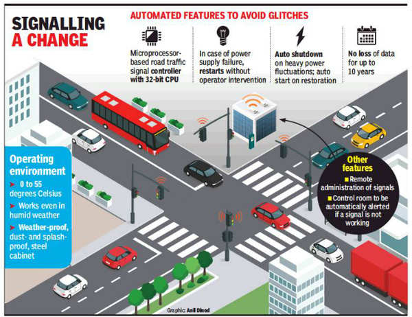 Delhi: Green light to smart traffic that can auto correct, withstand rain & heat | Delhi News - Times of India