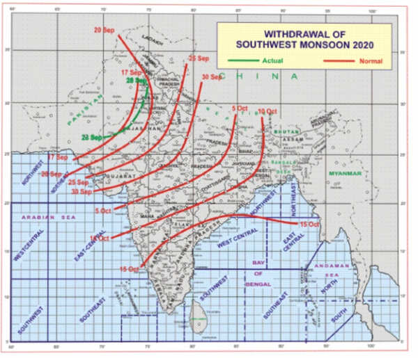 Summer monsoon starts retreating, regional climate outlook indicates