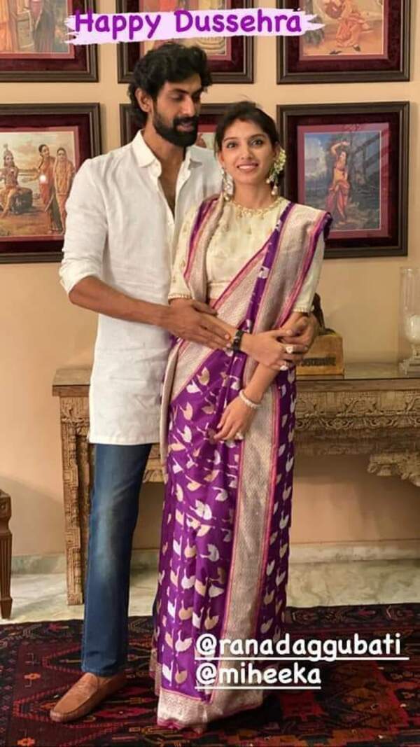 Rana Daggubati and Miheeka Bajaj celebrate their first Dasara together ...