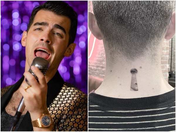 Joe Jonas Gets Sophie Turners Eye Tattooed On His Neck Fans Think Its  The Best Tribute Ever