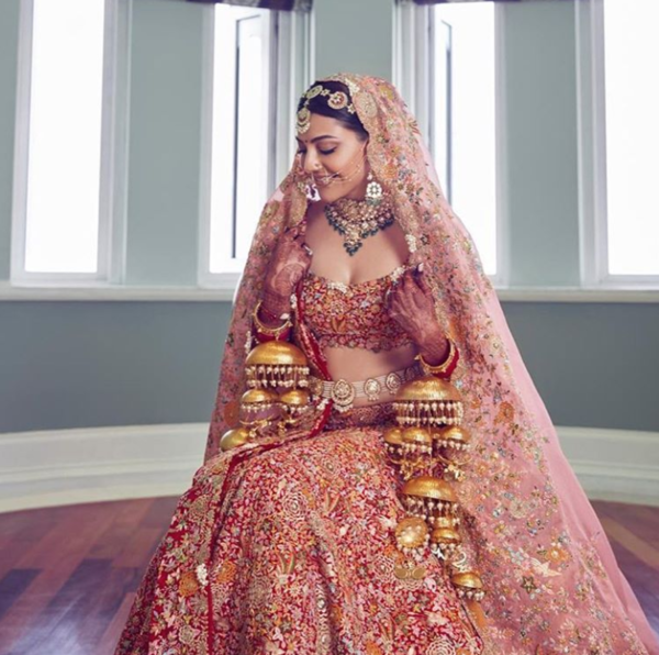 Ikk Kudi Punjab Di: Tanisha Mehta Dons Gorgeous Bridal Lehenga For Wedding  Sequence - Filmibeat