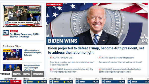 How US media covered Joe Biden's victory - Times of India