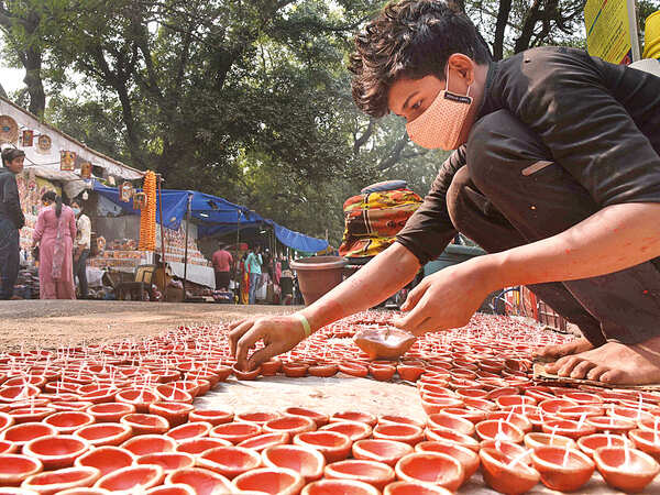 Dev is hopeful that people will eventually turn up to shop from the market