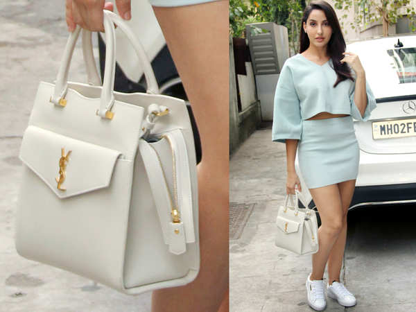 MAX MARA Designer Purse Taupe Linen & White Leather Hand Bag - Etsy