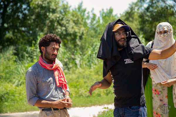 Director - Nishaant Singh Bhinder with lead actor Shivam