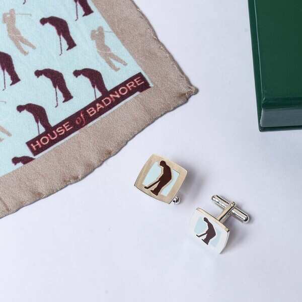 Golf Pocket Square Set