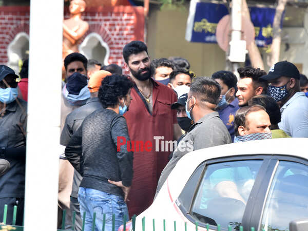 Aayush Sharma shoots a chase sequence for Antim in Pune
