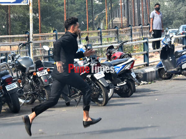 Aayush Sharma shoots a chase sequence for Antim in Pune