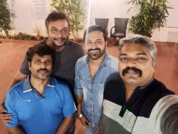 Darshan with Rishab Shetty's team