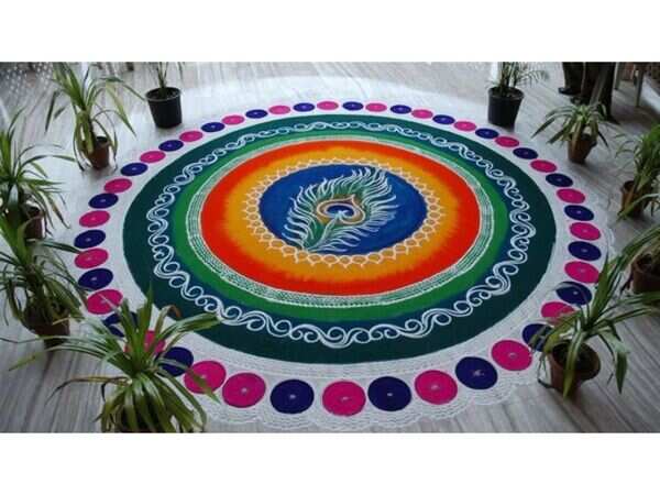 A winter rangoli trail across India - The Times of India