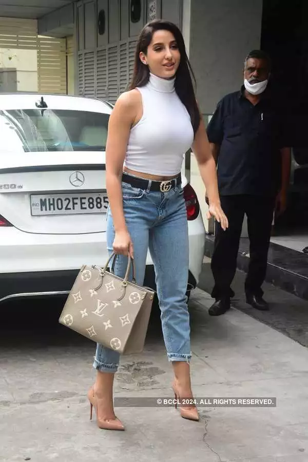 Nora Fatehi makes an alluring statement in white as she steps out