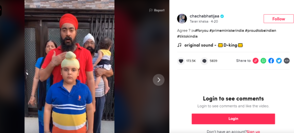 Fake Alert Old Tik Tok Video Viral As Sikh Farmers Supporting Pm Modi Times Of India 7745