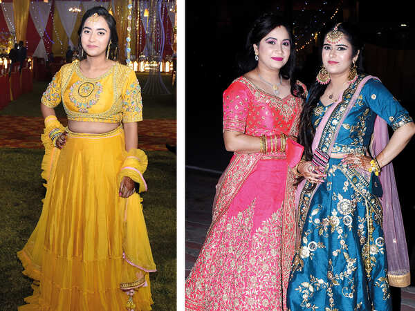 (L) Anushri Vashisth (R) Arushi Puri and Palak Sharma (BCCL/ Vishnu Jaiswal)
