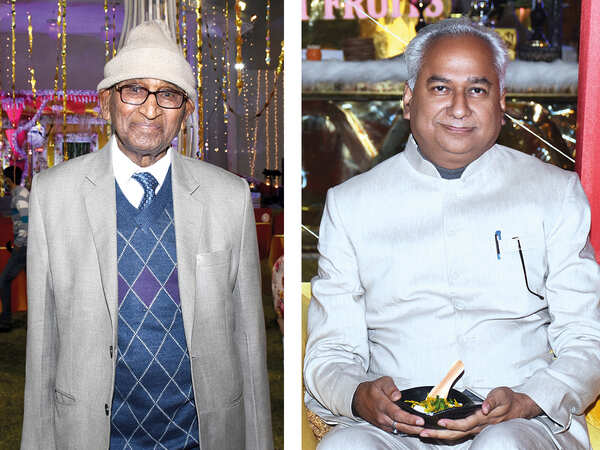 (L) Dr Jagdish Gandhi (R) Dr Neeraj Bora (BCCL/ Vishnu Jaiswal)
