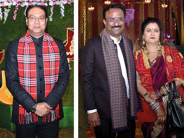 (L) Mohsin Raza (R) Mukesh & Rekha Sharma (BCCL/ Vishnu Jaiswal)