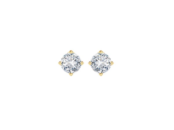 Diamond stud earrings