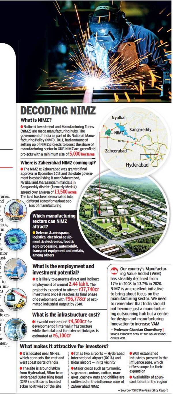 Zaheerabad NIMZ Telangana takes a leap in attracting industry, talent