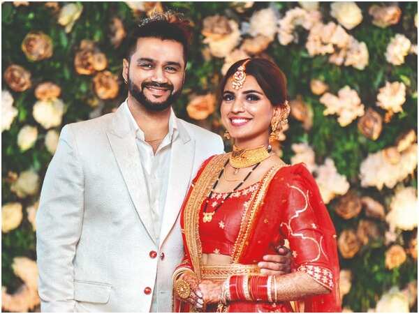 Balraj with Deepti Tuli at their wedding
