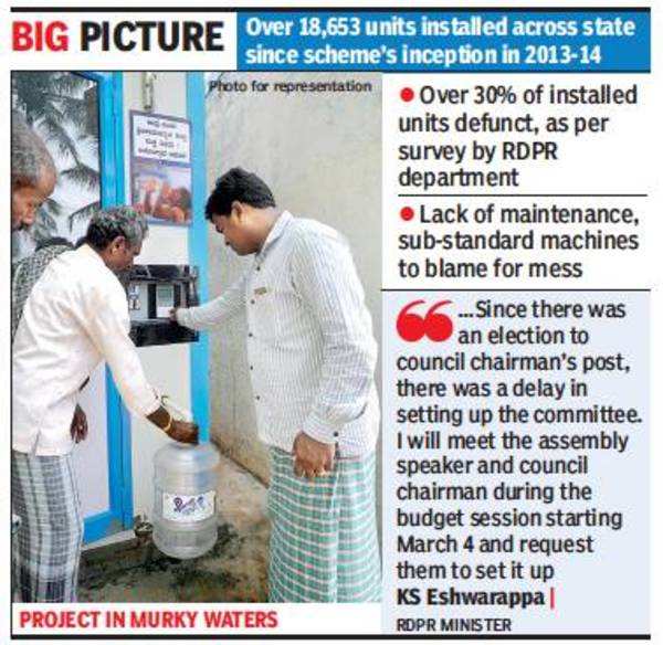 Karnataka: Two months on, panel to probe drinking water scam not set up |  Bengaluru News - Times of India