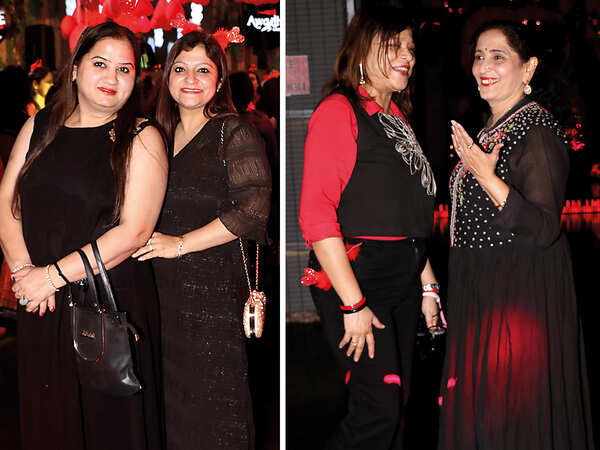 (L) Neetu and Anshul (R) Gauri Kedia and Meena Pandya (BCCL/ Unmesh Pandey)