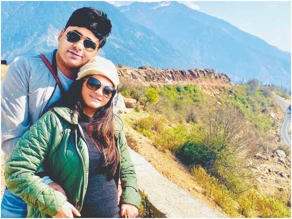 Jyothsna with her husband, Nitesh Singh