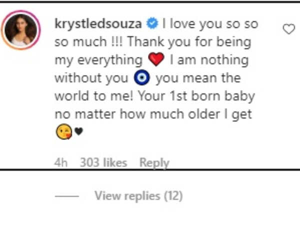 Krystle comment