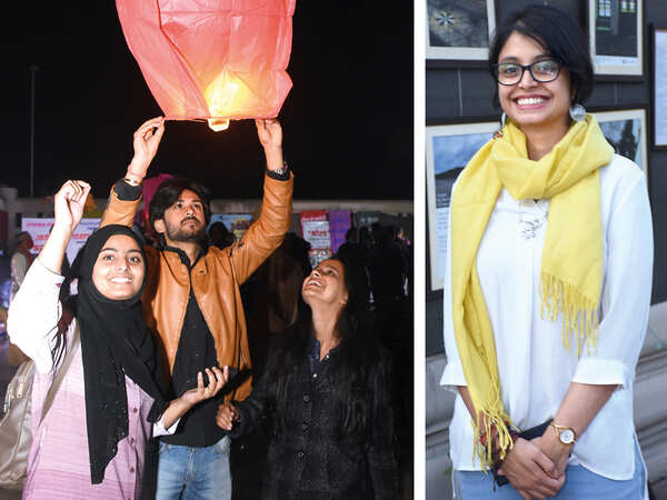 (L) Hamna Fatima and Abhishek (R) Pallavi Khare