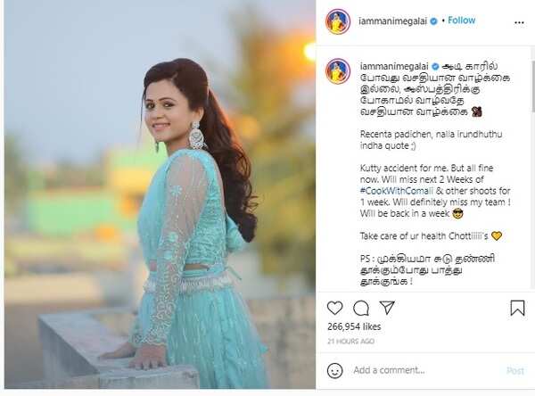 Here is her Instagram post