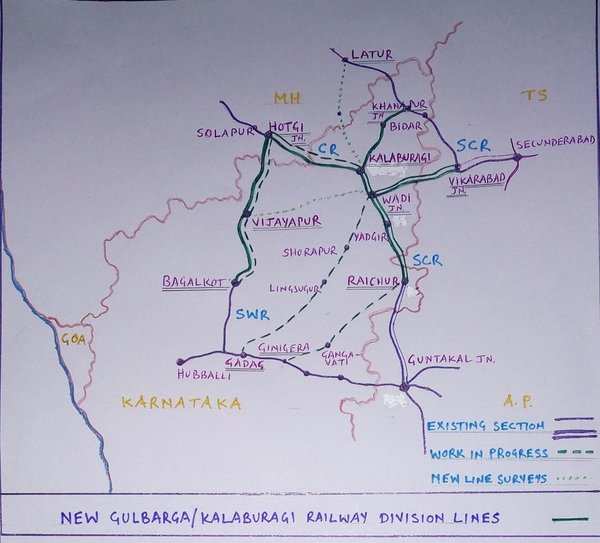 Pune Division Railway Map Karnataka: No Railway Division For Kalaburagi; Public Upset | Hubballi News  - Times Of India