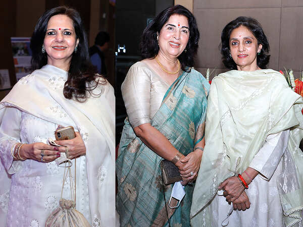 (L) Namita Prasad (R) Dr Urvashi Shani and Vasundhara Kumari