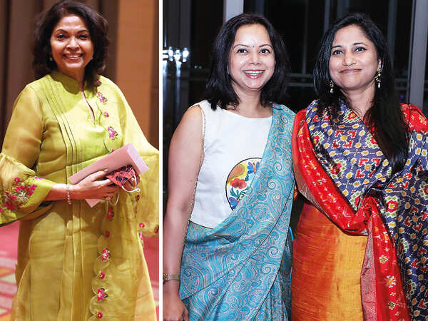 (L) Renu Prakash (R) Tanu Prakash and Anchal Sah