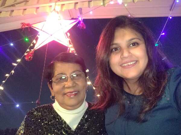 Ananya chakraborty with her MIL