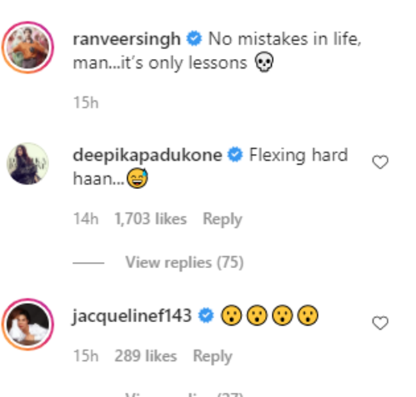 You simply shouldn't miss Deepika Padukone's reaction on Ranveer Singh's  Instagram post!