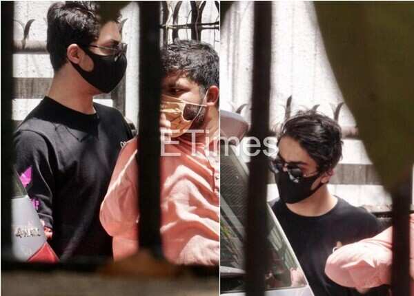 Photos: Shah Rukh Khan's son Aryan Khan opts for an all-black look as ...