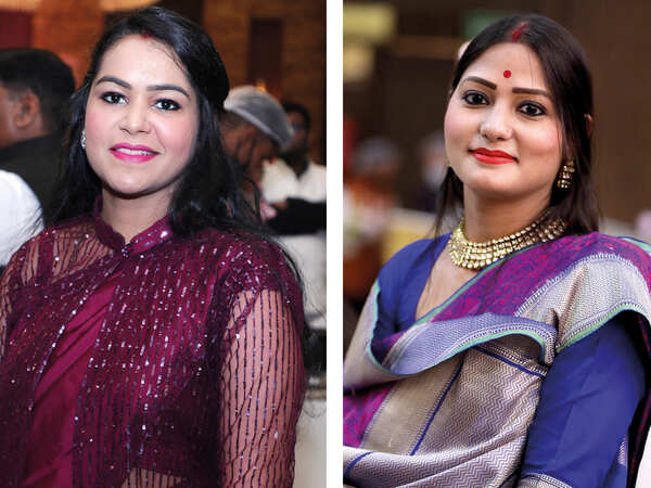 (L) Sneh Singh (R) Amrita Singh