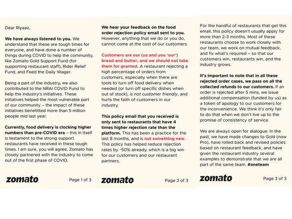 Being penalised for order cancellations has restaurants and app at ...