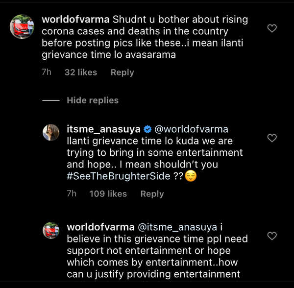 Anasuya's comment