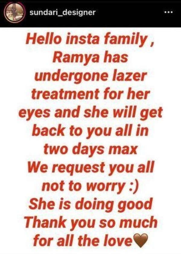 Bigg Boss Tamil 4 fame Ramya Pandian's sister Sundari shares an update on the former's health condition; says, "She is doing good"