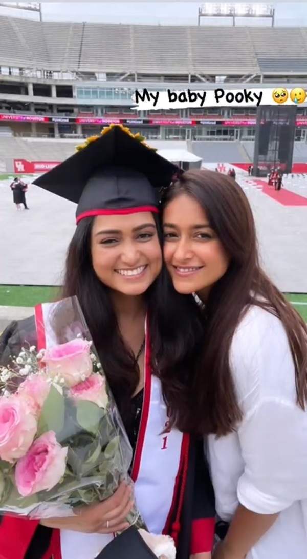 Ileana D Cruz is proud as her baby sister graduates shares