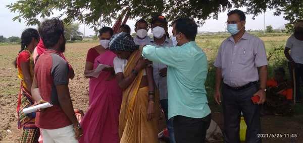 Karnataka: In Yadgir, officials jab people in farms, PDS shops ...